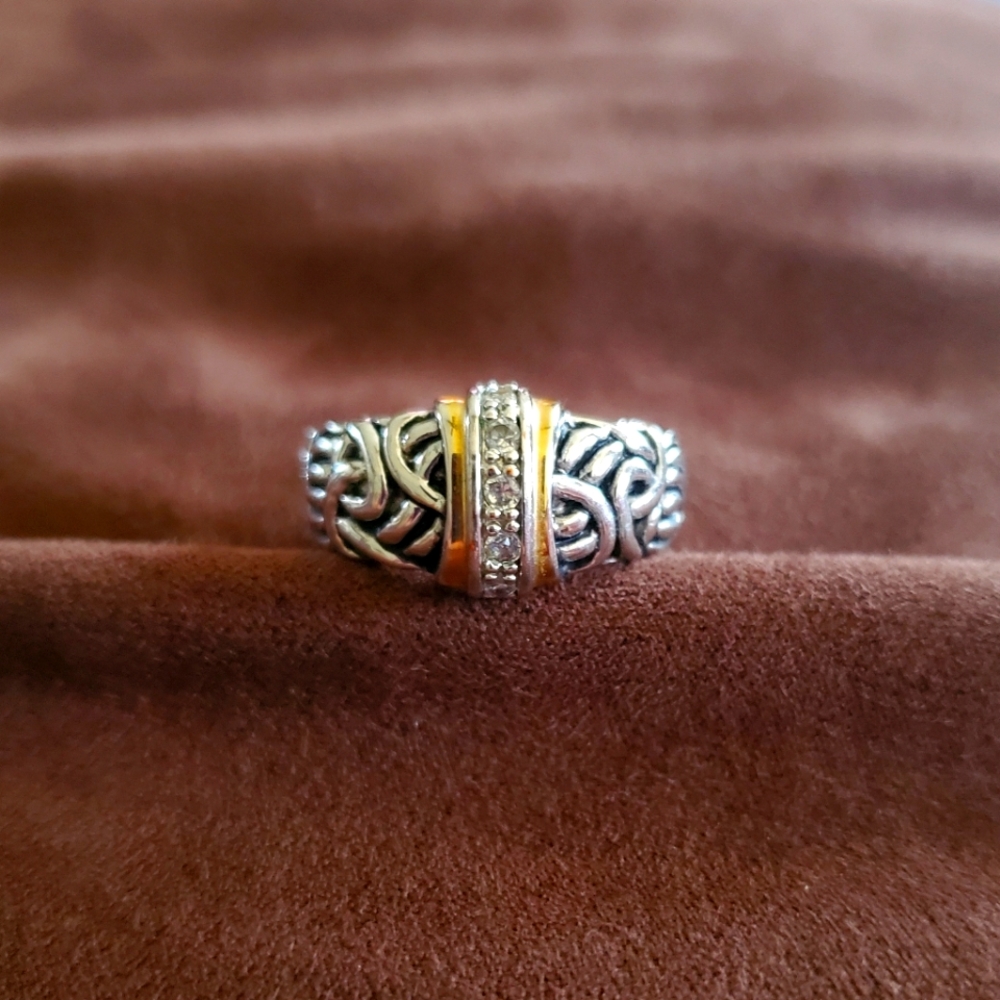 Silver and Gold plated ring